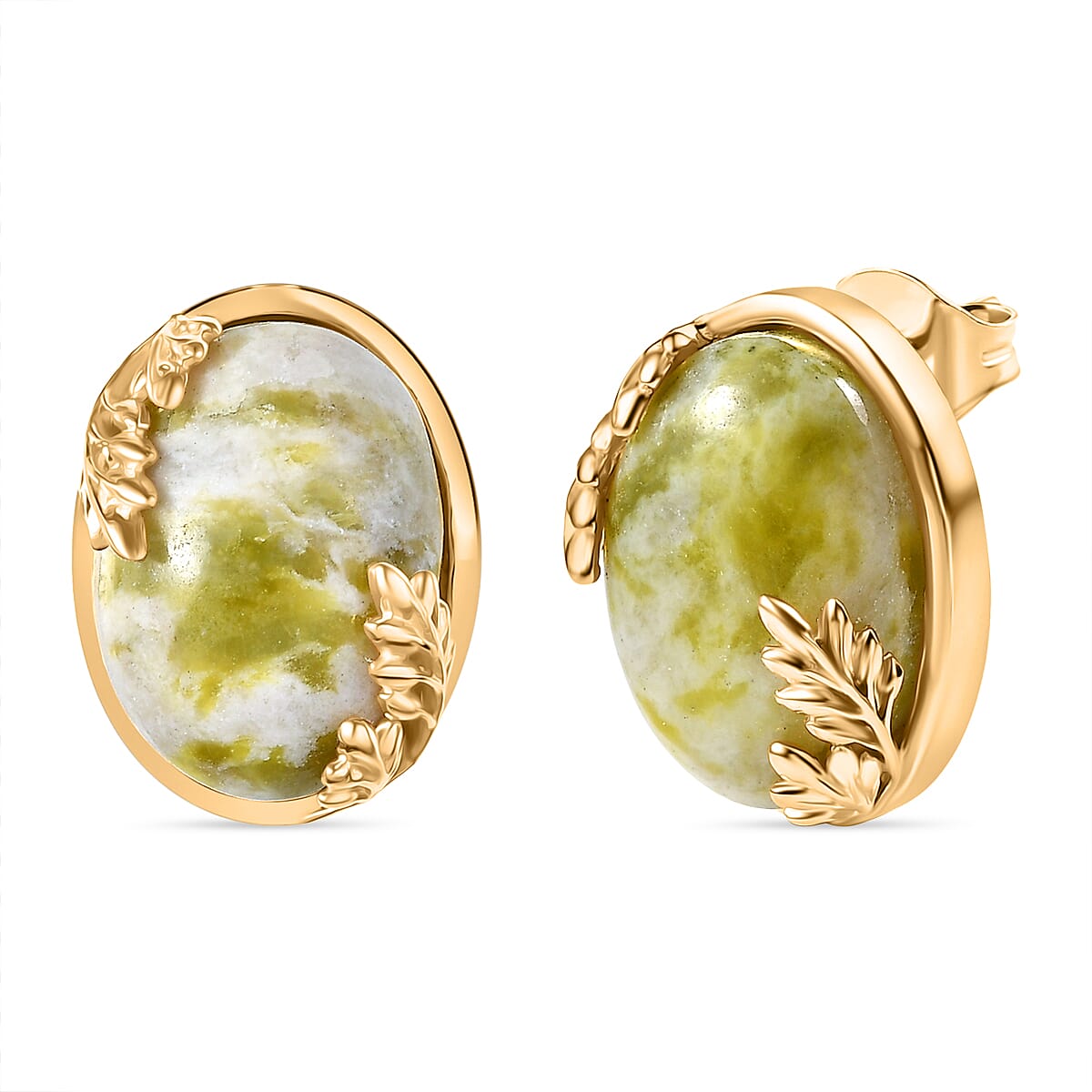 EverTrue Connemara Marble 12.60 ctw Earrings in 18K YG Plated