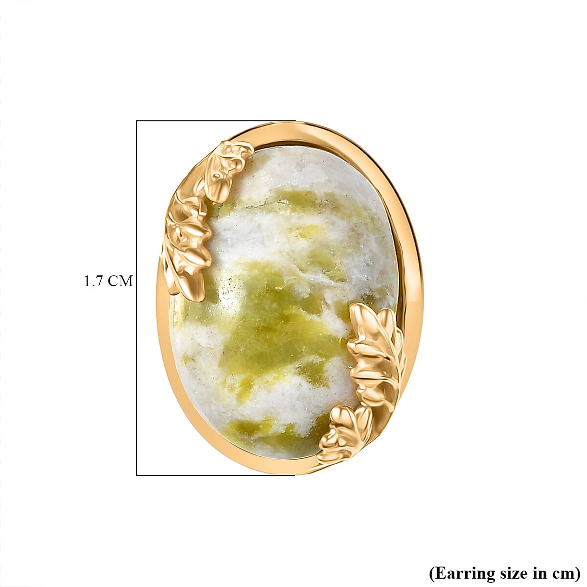 EverTrue Connemara Marble 12.60 ctw Earrings in 18K YG Plated