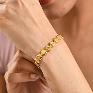 EverTrue Bronzella Collection Bracelet in 18K Yellow Gold Plated Bronze (6.50 In)