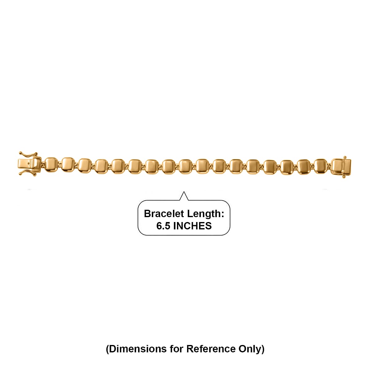 EverTrue Bronzella Collection Bracelet in 18K Yellow Gold Plated Bronze (6.50 In) image number 4