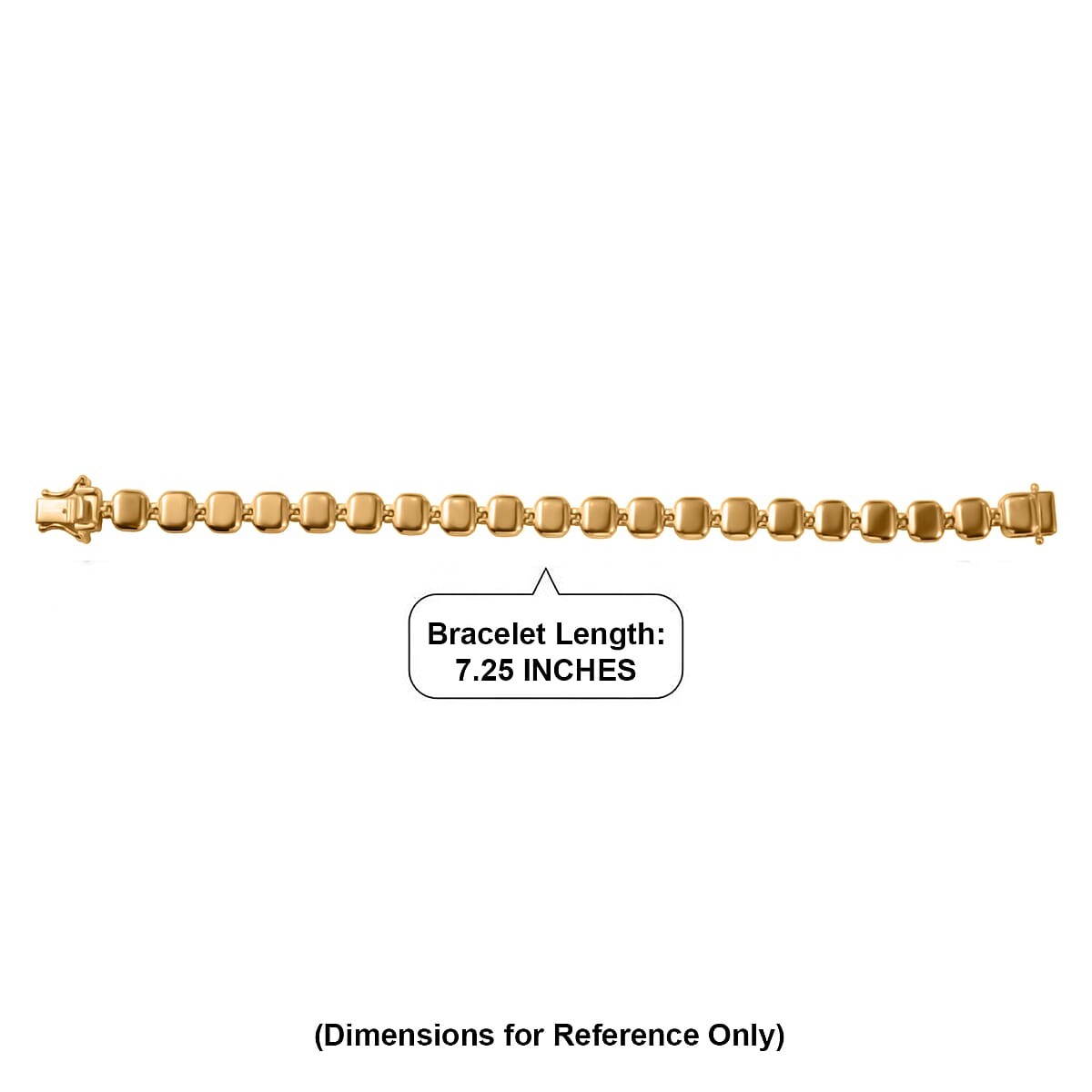 EverTrue Bronzella Collection Bracelet in 18K Yellow Gold Plated Bronze (7.25 In) image number 4