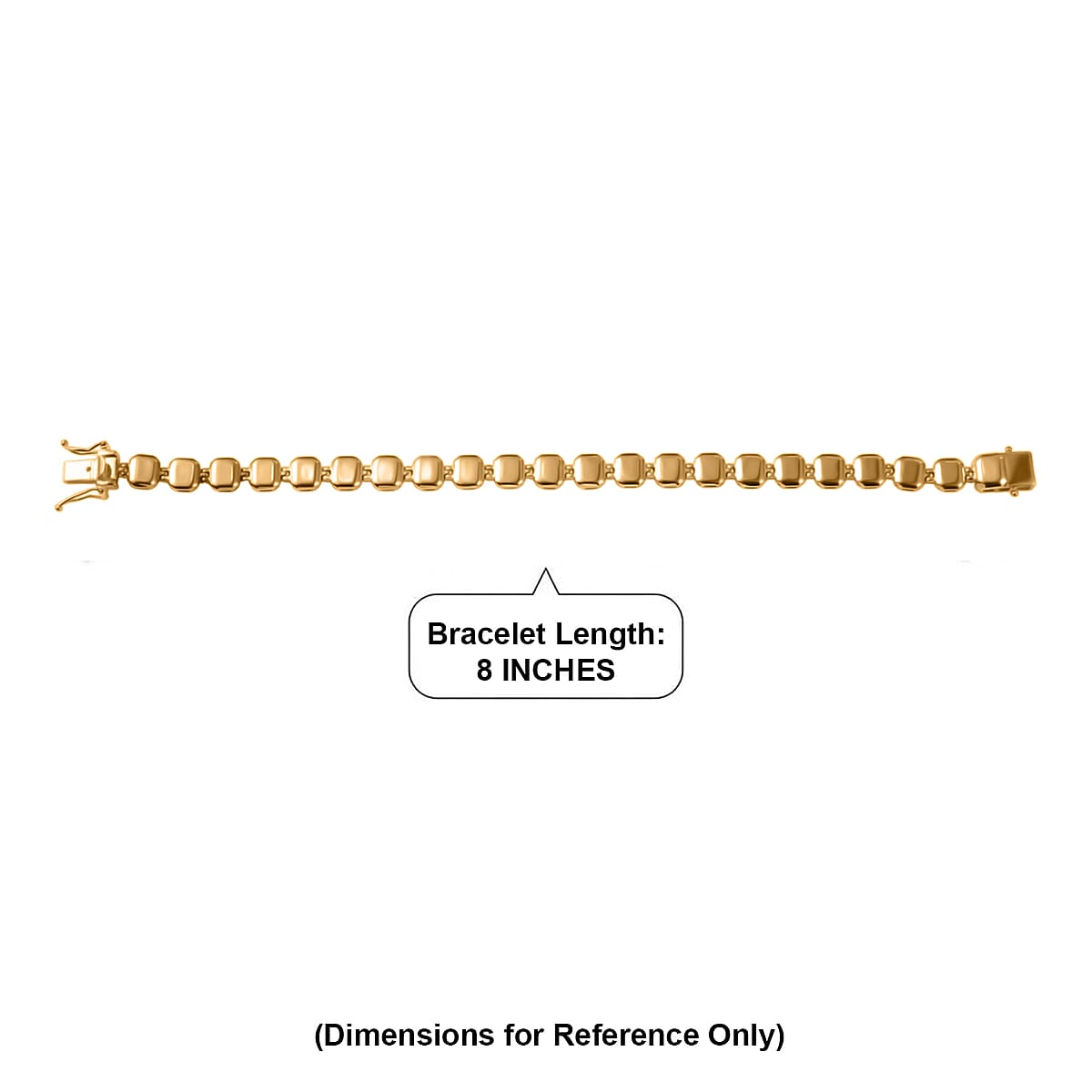 EverTrue Bronzella Collection Bracelet in 18K Yellow Gold Plated Bronze (8.00 In) image number 4