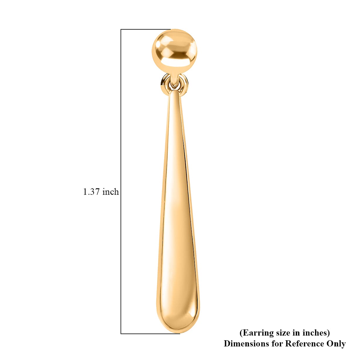 EverTrue Bronzella Collection Drop Earrings in 18K YG Plated Bronze