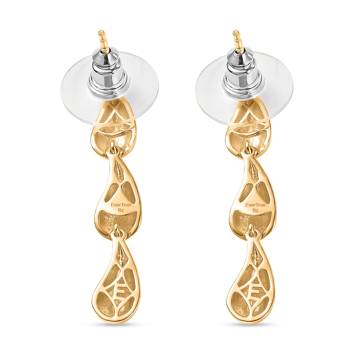 EverTrue Bronzella Collection Water Drop Earrings in 18K YG Plated Bronze image number 4