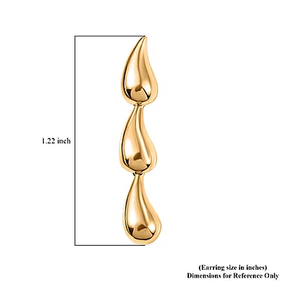 EverTrue Bronzella Collection Water Drop Earrings in 18K YG Plated Bronze