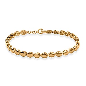 EverTrue Bronzella Collection Dewdrop Harmony Bracelet in 18K YG Plated Bronze (6.50 In)