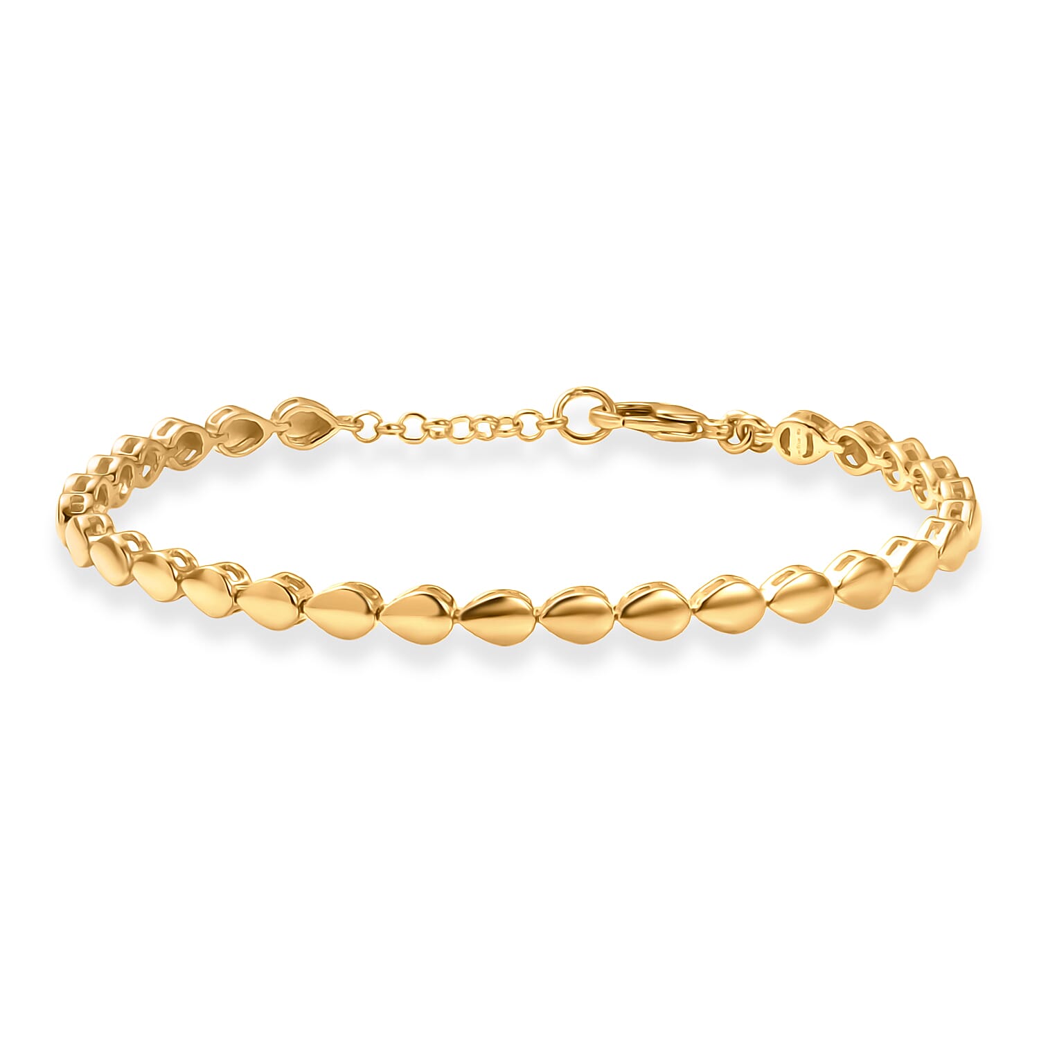 EverTrue Bronzella Collection Dewdrop Harmony Bracelet in 18K YG Plated Bronze (7.25 In)