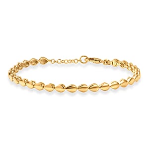 EverTrue Bronzella Collection Dewdrop Harmony Bracelet in 18K YG Plated Bronze (7.25 In)