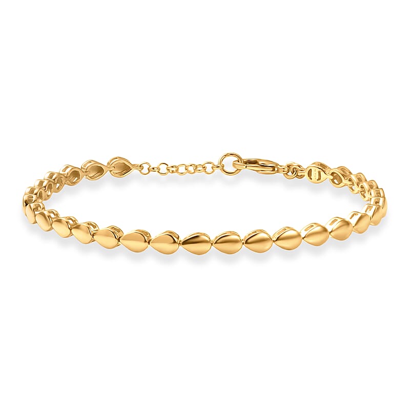 EverTrue Bronzella Collection Dewdrop Harmony Bracelet in 18K YG Plated Bronze (7.25 In)