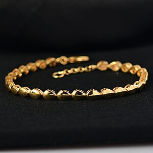 EverTrue Bronzella Collection Dewdrop Harmony Bracelet in 18K YG Plated Bronze (7.25 In)