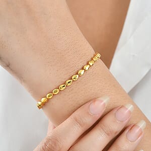 EverTrue Bronzella Collection Dewdrop Harmony Bracelet in 18K YG Plated Bronze (7.25 In)