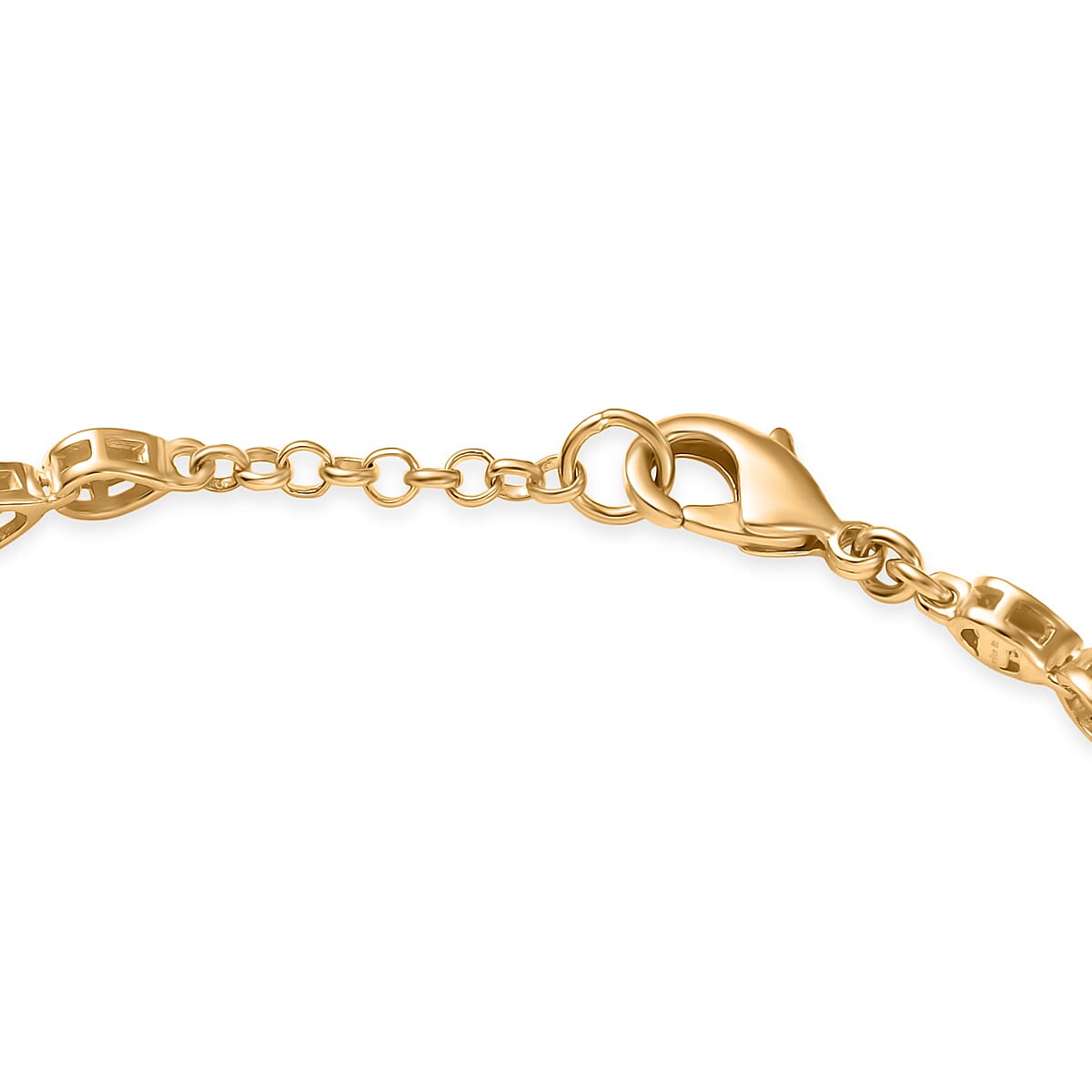 EverTrue Bronzella Collection Dewdrop Harmony Bracelet in 18K YG Plated Bronze (7.25 In) image number 3