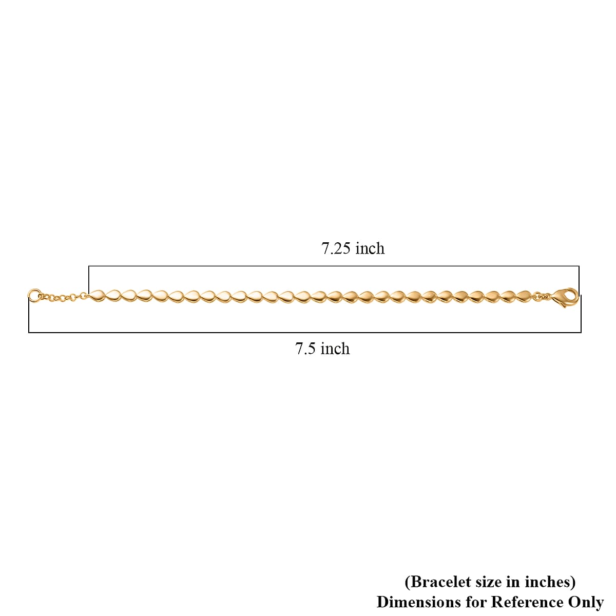 EverTrue Bronzella Collection Dewdrop Harmony Bracelet in 18K YG Plated Bronze (7.25 In) image number 4