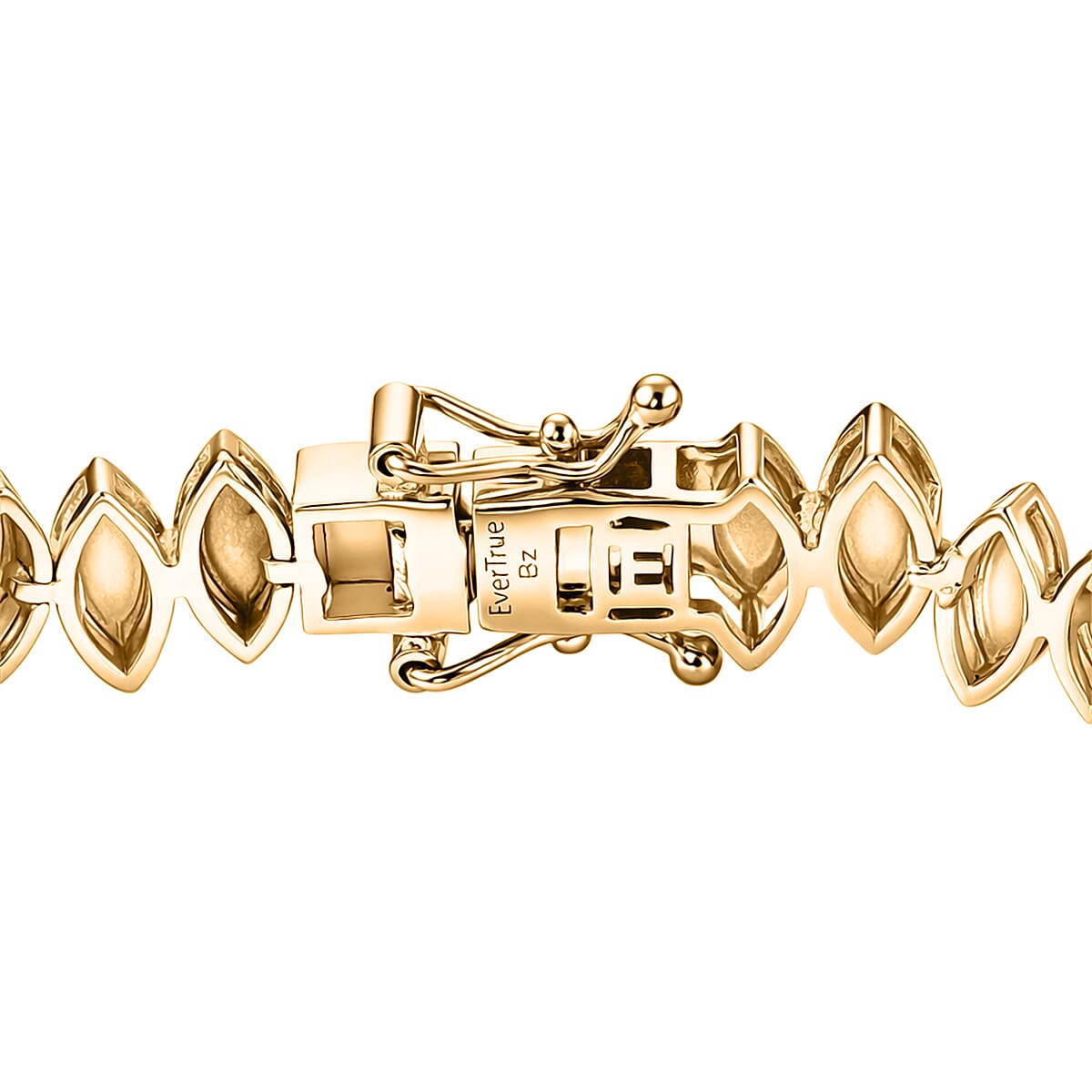 EverTrue Bronzella Collection Golden Rhythm Bracelet in 18K Yellow Gold Plated Bronze (6.50 In) image number 3