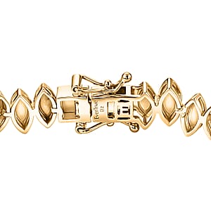 EverTrue Bronzella Collection Line Bracelet in 18K Yellow Gold Plated Bronze (6.50 In)