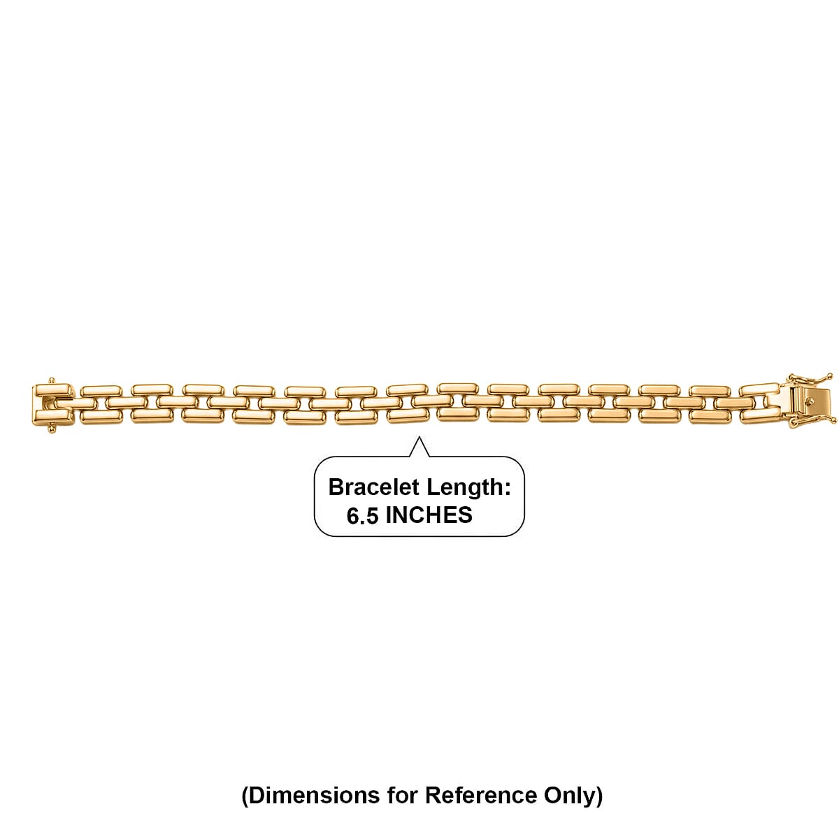 EverTrue Bronzella Collection Bracelet in 18K Yellow Gold Plated Bronze (6.50 In) image number 4