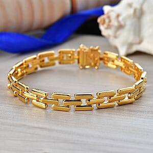 EverTrue Bronzella Collection Bracelet in 18K Yellow Gold Plated Bronze (7.25 In)