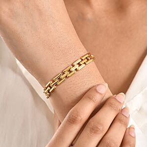 EverTrue Bronzella Collection Bracelet in 18K Yellow Gold Plated Bronze (7.25 In)