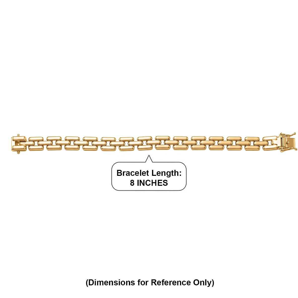 EverTrue Bronzella Collection Bracelet in 18K Yellow Gold Plated Bronze (8.00 In) image number 4