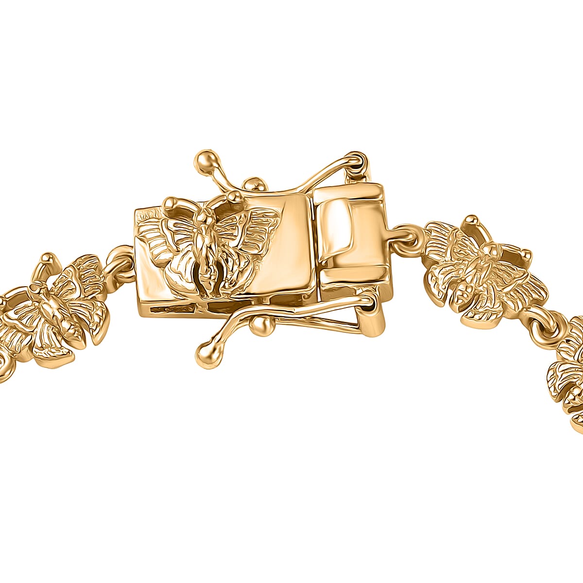 EverTrue Bronzella Collection Fancy Bracelet in 18K Yellow Gold Plated Bronze (6.50 In) image number 3