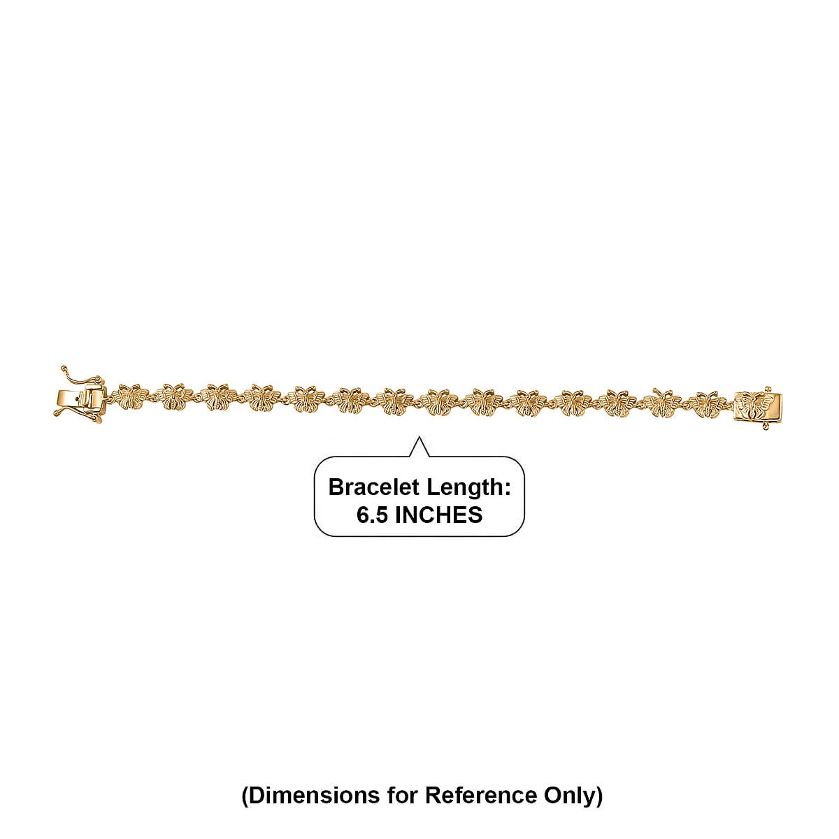 EverTrue Bronzella Collection Fancy Bracelet in 18K Yellow Gold Plated Bronze (6.50 In) image number 4