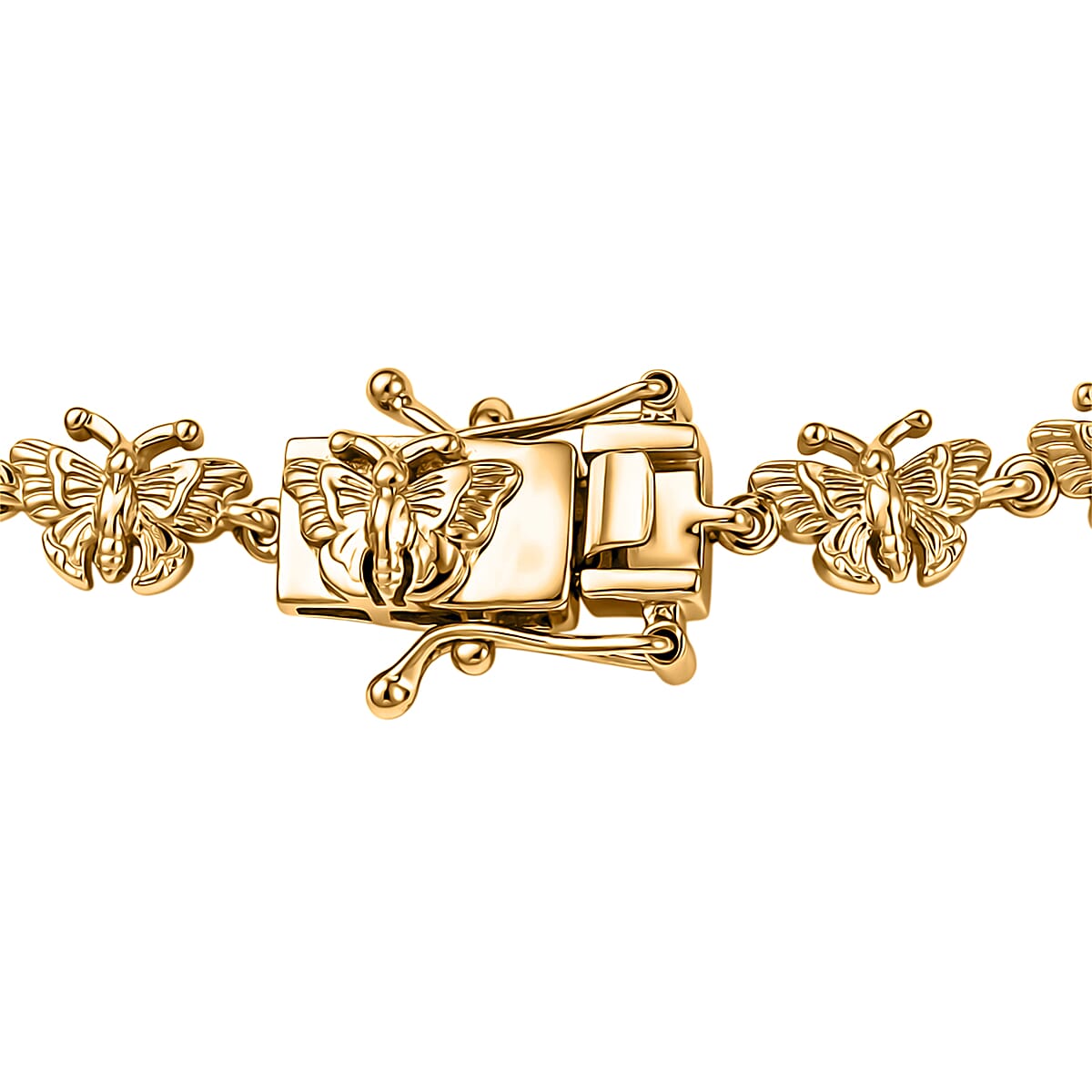 EverTrue Bronzella Collection Fancy Bracelet in 18K Yellow Gold Plated Bronze (8.00 In) image number 3