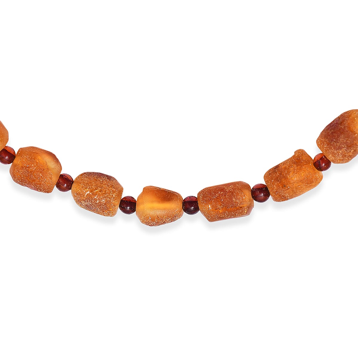 Honey Amber 25.00 ctw Beaded Stretch Bracelet image number 3
