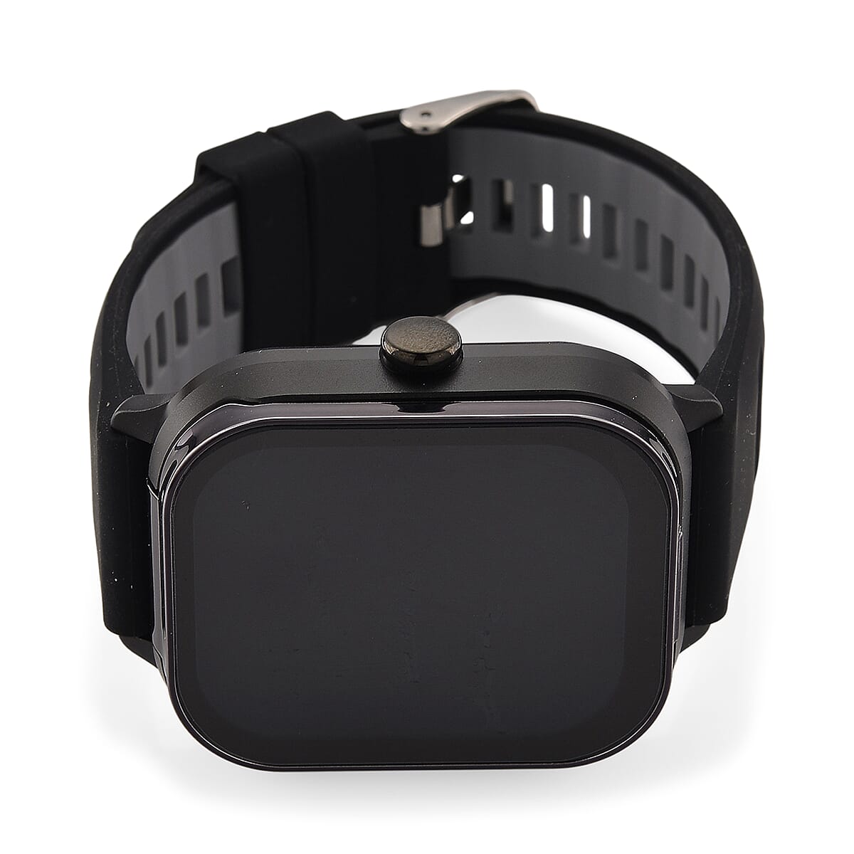 D8_PRO Smart Watch with Black and Gray Silicone Strap and Earbuds image number 6