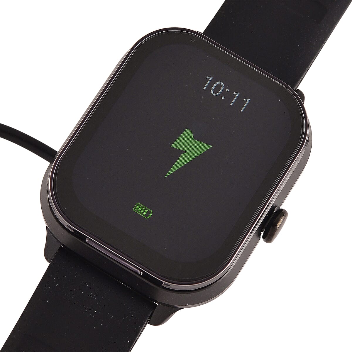 D8_PRO Smart Watch with Black and Gray Silicone Strap and Earbuds image number 9