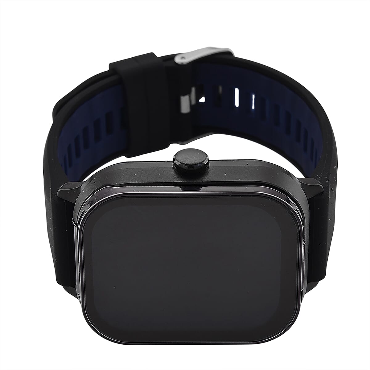 D8_PRO Smart Watch with Black and Blue Silicone Strap and Earbuds image number 6