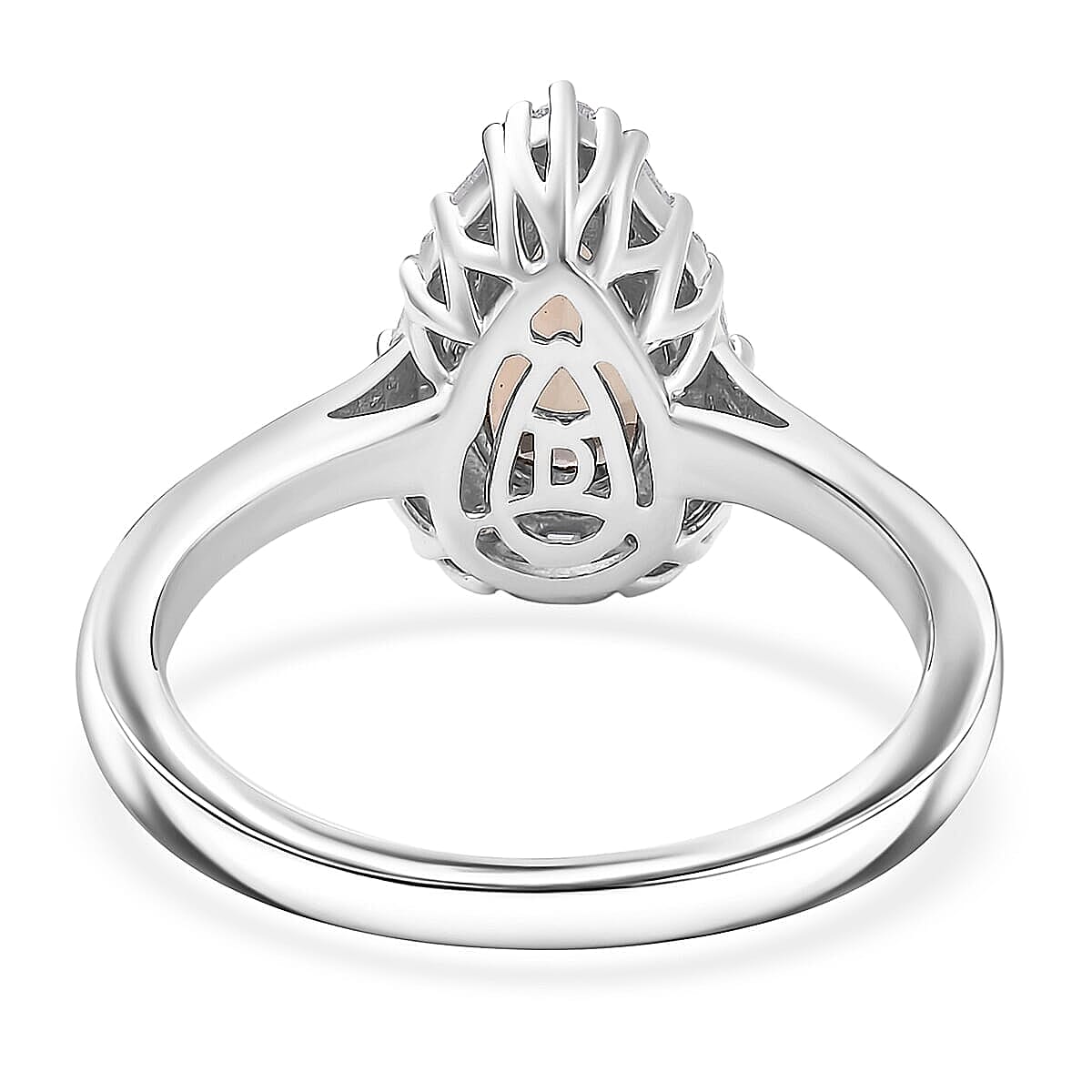 D'Joy Premium Jenipapo Andalusite and Moissanite 2.20 ctw Ring in Rhodium Over Sterling Silver (Size 7.0) image number 4