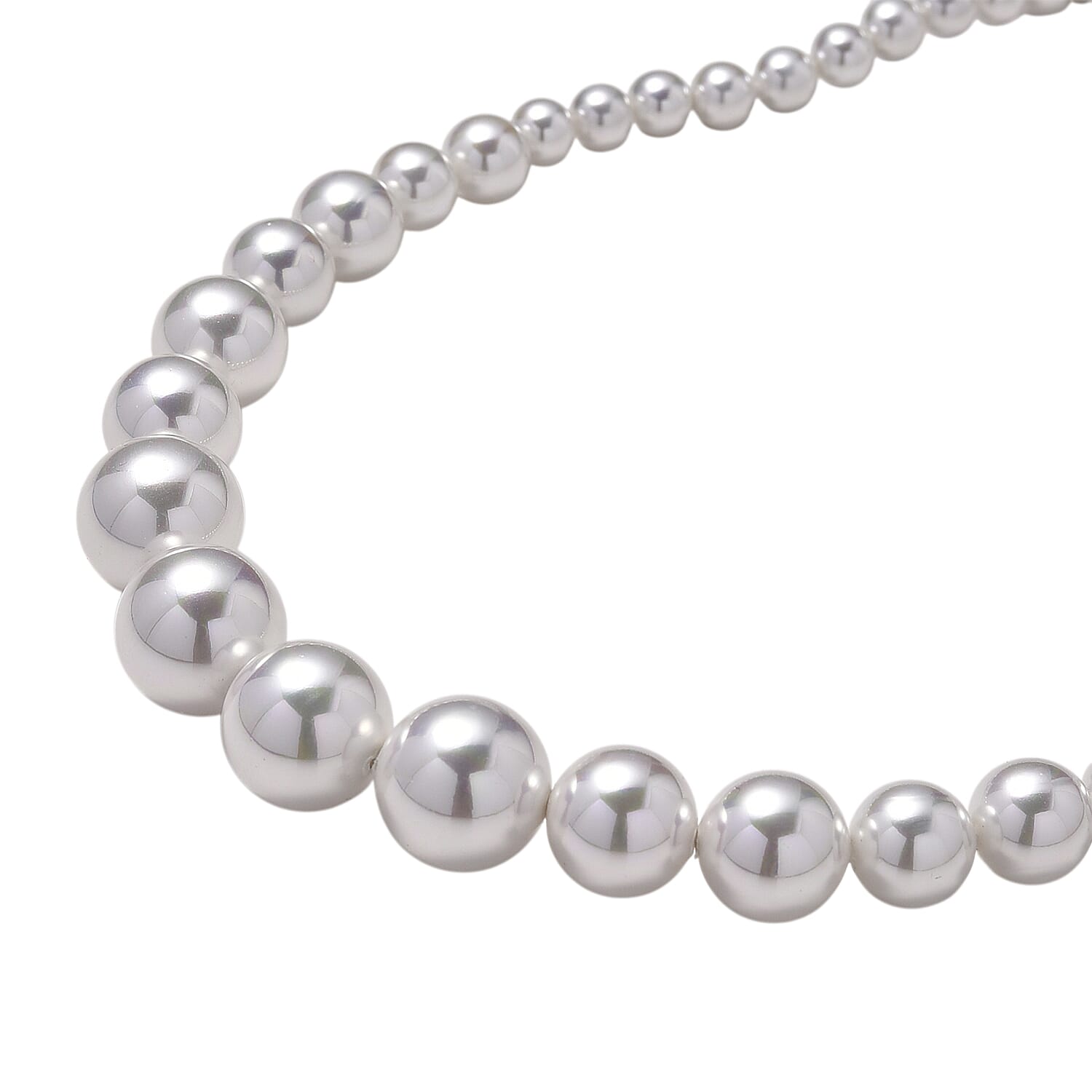 Pearl Necklace in Silvertone 20-22 Inches