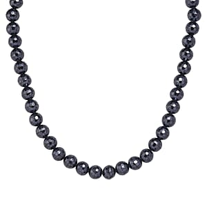 Peacock Color Shell Pearl Necklace in Silvertone 20-22 Inches