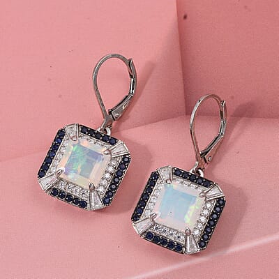 Ethiopian Welo Opal & Ceylon Blue Sapphire - Product card gallery slide 2 (10184701018425)