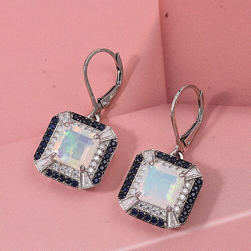Ethiopian Welo Opal & Ceylon Blue Sapphire - Product card gallery slide 2 (10184701018425)