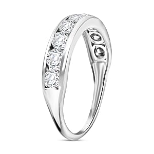 Luxuriant Lab Grown Diamond (G-H, SI) Half Eternity Band Ring in 10K White Gold 1.00 ctw (Size 6.0)