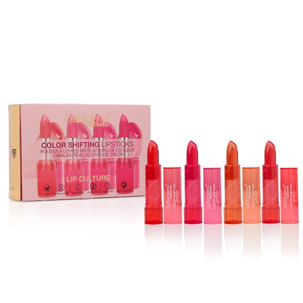 Bellapierre Cosmetics 4 Color Shifting Lipsticks - Jelly Texture image number 0