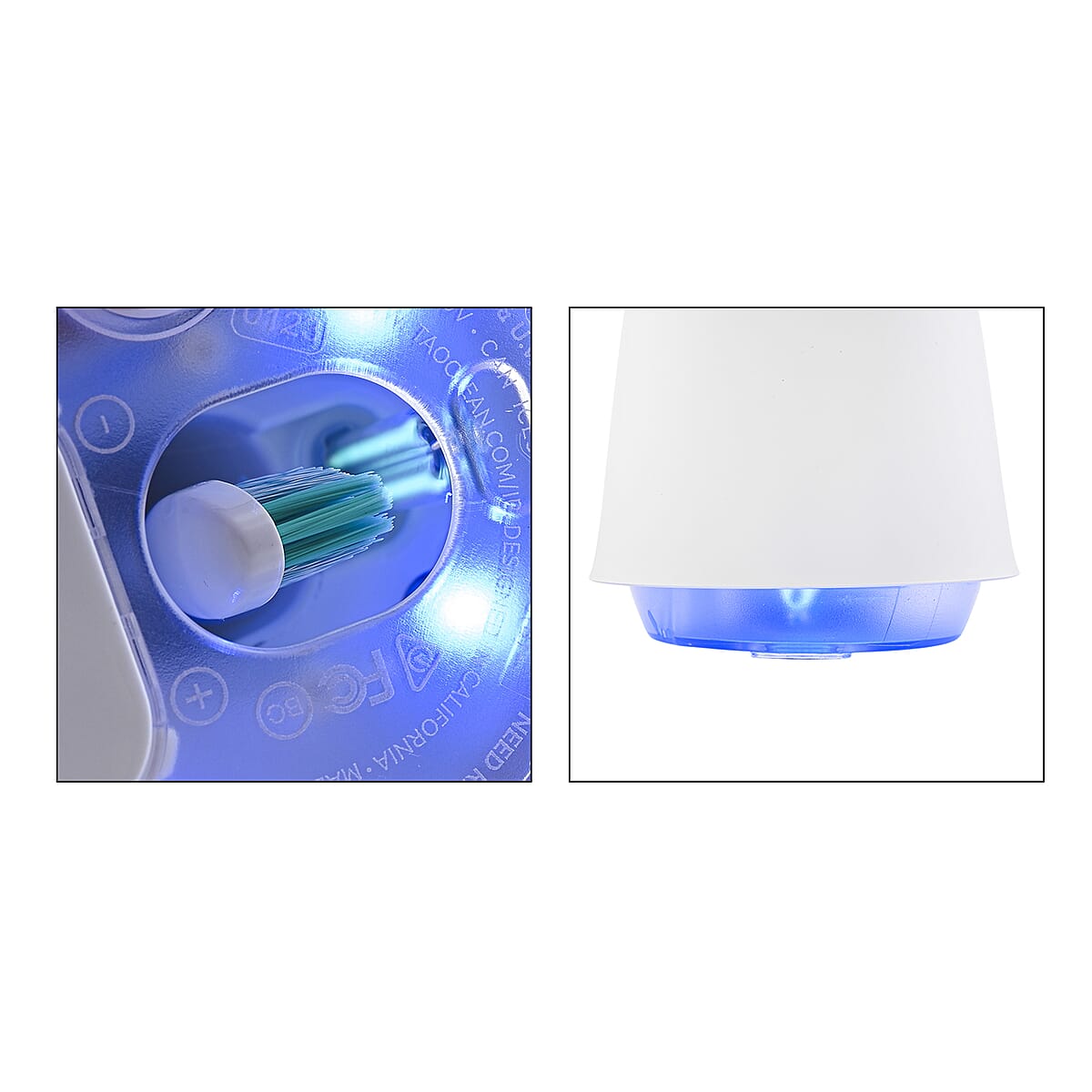 Closeout TAO Clean Sonic Pro UV Toothbrush with Germ Shield Sanitizer and 3 Replacement Brush Heads image number 6