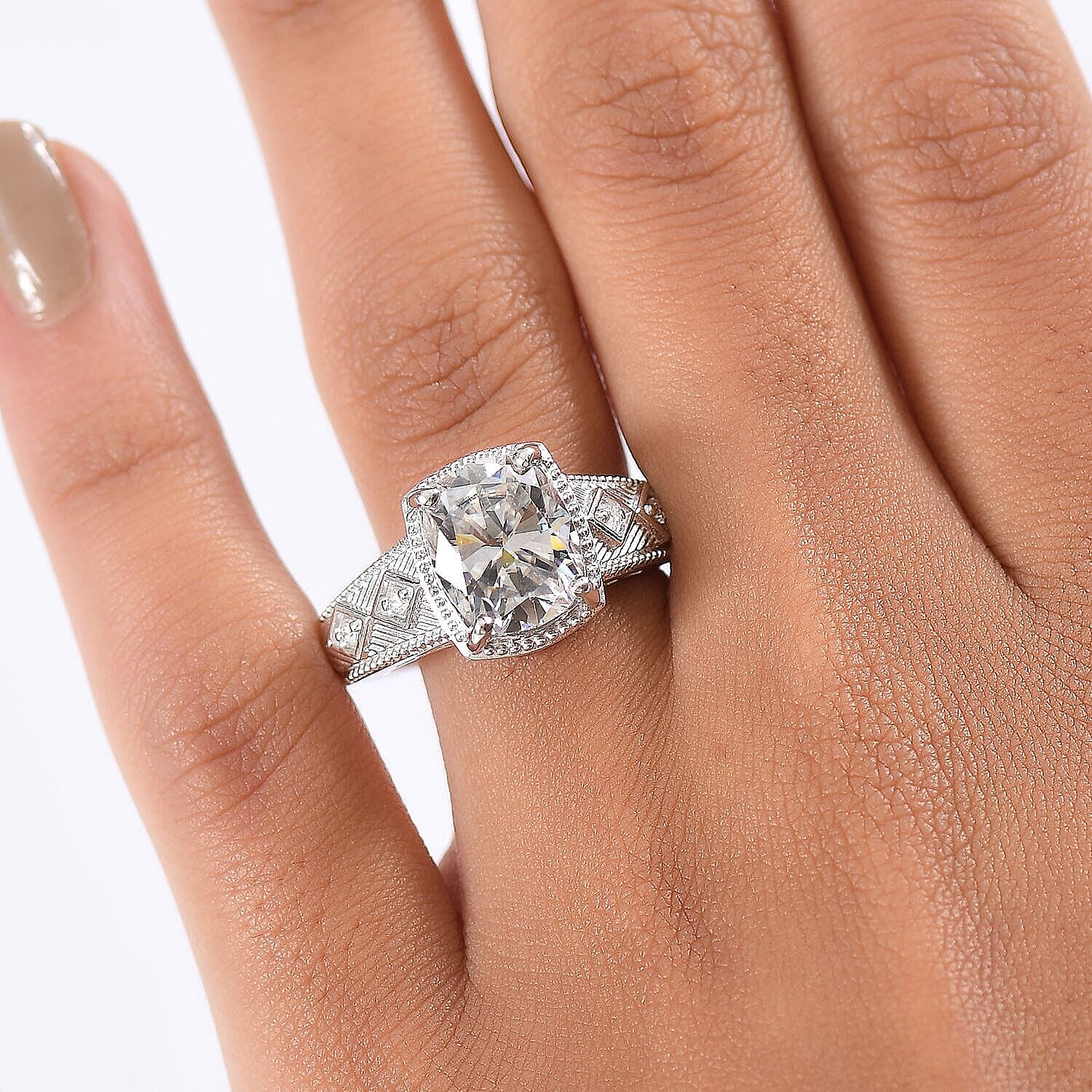 Rhodium Over Sterling Silver / 5 - Product card gallery slide 3 (10178277933369)
