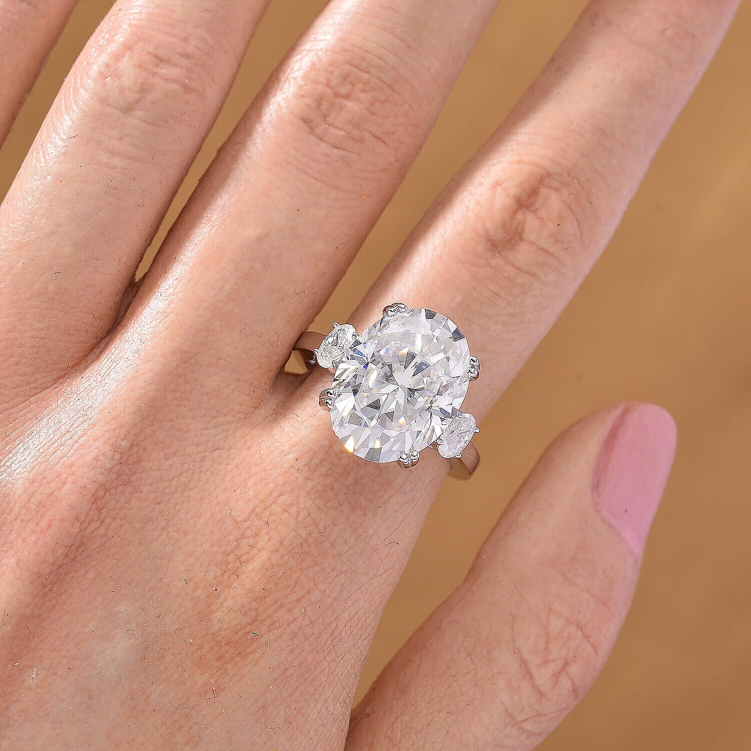 Rhodium Over Sterling Silver / 10 - Product card gallery slide 3 (9433025118463)