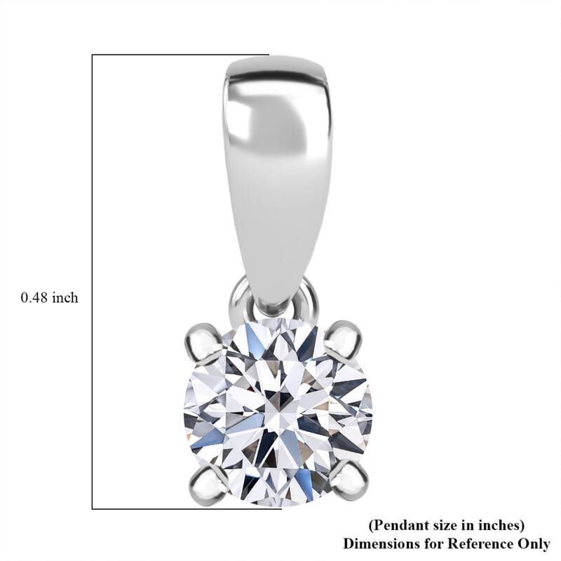 Luxuriant Lab Grown Diamond E-F VS 2.02 ctw Pendant Without Chain in 950 Platinum