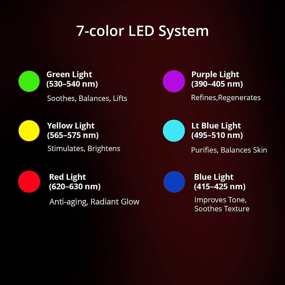 TLV Mega Clearance Doorbuster GLO24K 7 Color LED Super Mask for the Neck, Chest & D&eacute;collet&eacute; (Lifetime Warranty) image number 3