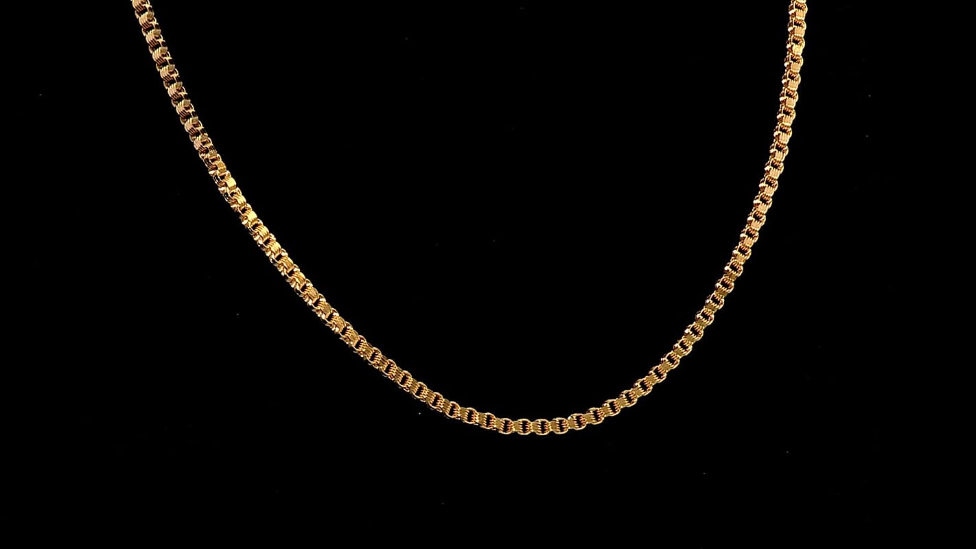 3.2mm Byzantine Chain Necklace in 10K Yellow Gold 11.4 Grams 26 Inches