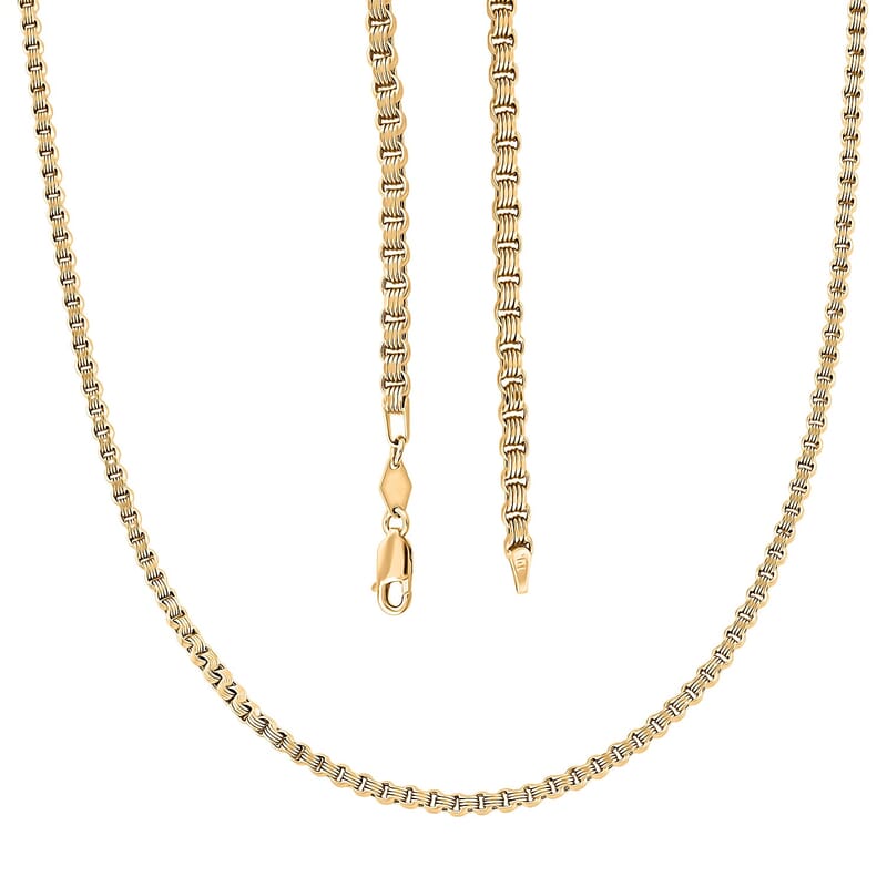 3.2mm Byzantine Chain Necklace in 10K Yellow Gold 11.4 Grams 26 Inches