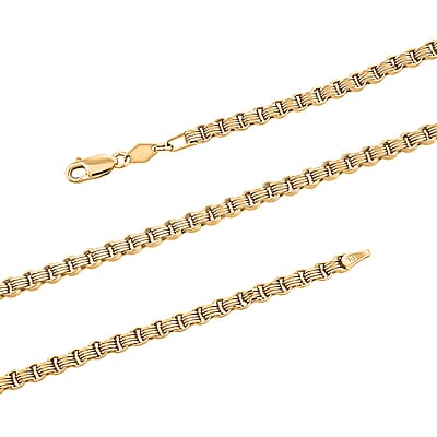 3.2mm Byzantine Chain Necklace in 10K Yellow Gold 11.4 Grams 26 Inches