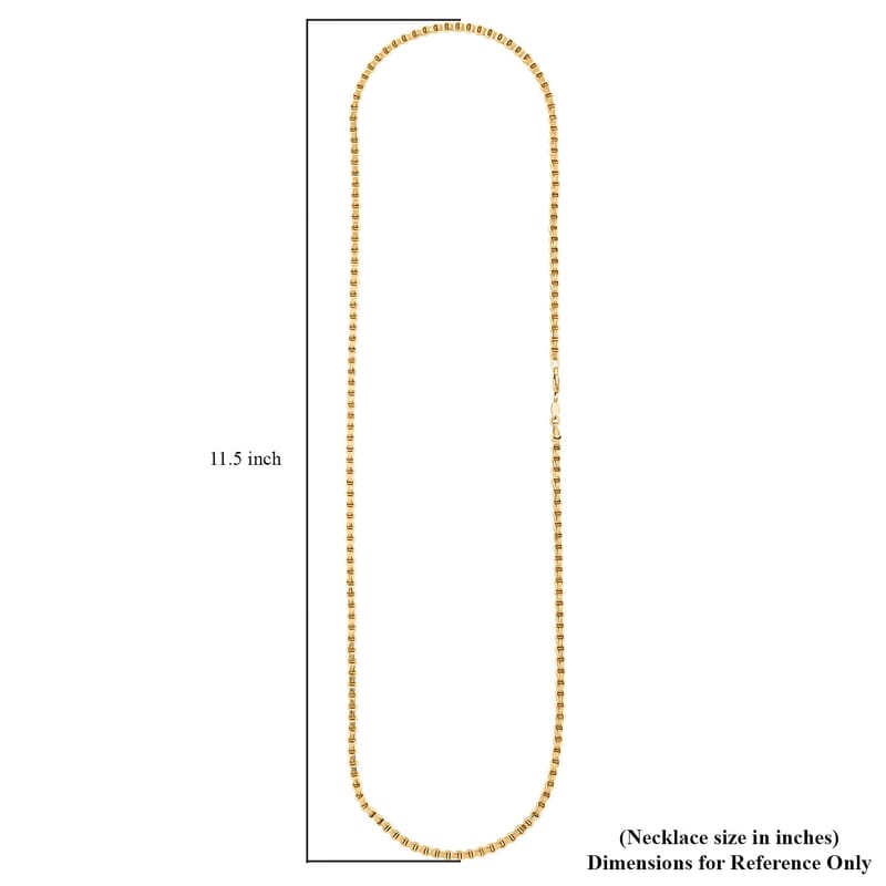 3.2mm Byzantine Chain Necklace in 10K Yellow Gold 11.4 Grams 26 Inches