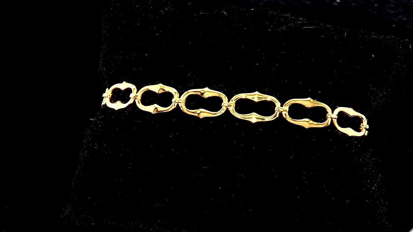 EverTrue Timeless Line Bracelet in 18K YG Plated Bronze