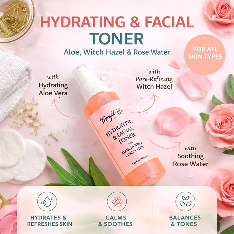 Marigold & Lotus Hydrating & Facial Toner Duo 3.3oz