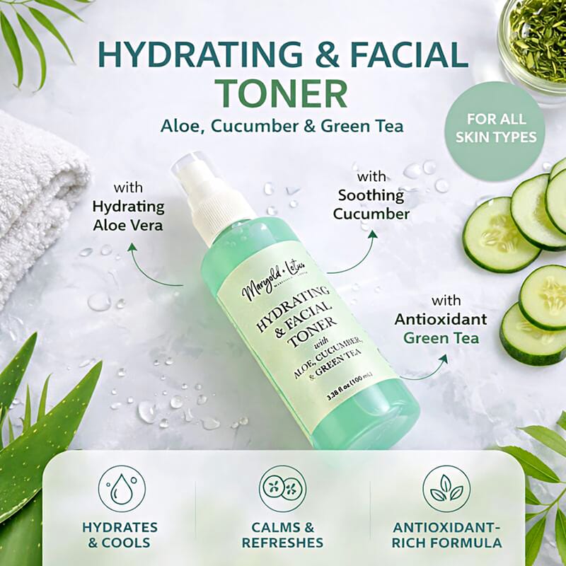 Marigold & Lotus Hydrating & Facial Toner Duo 3.3oz