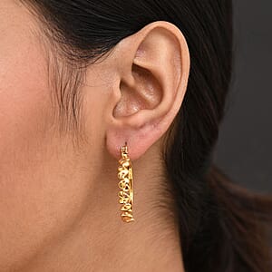 EverTrue Bronzella Collection Heart Hoop Earrin29.99gs in 18K YG Plated Bronze